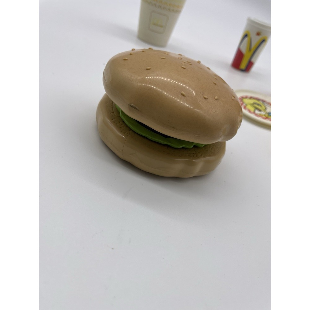 Vintage Fisher Price Triple Cheeseburger McDonalds Toys - Picture 3 of 4
